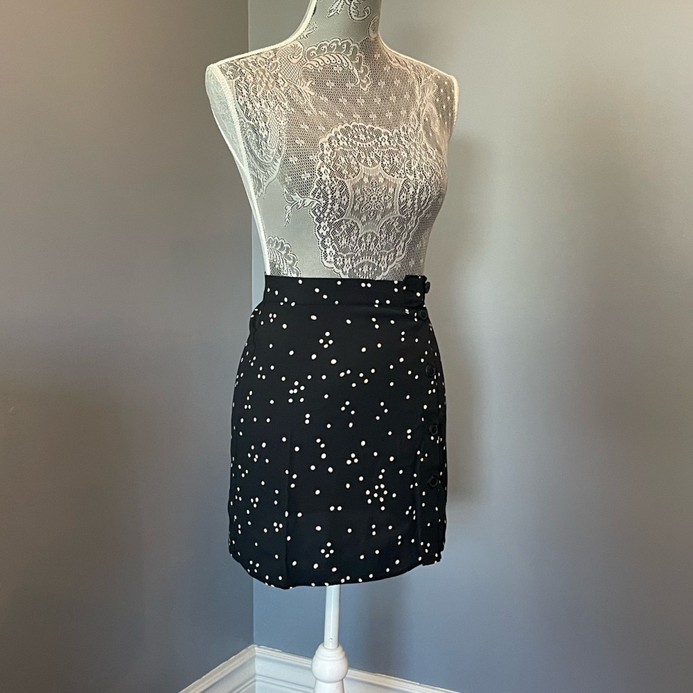 Ditsy Polkadot Mini Skirt